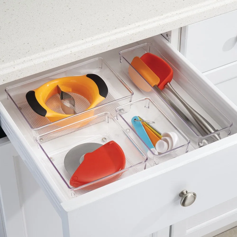 LINUS Square Drawer Organiser 6 x 6 x 2 - Clear