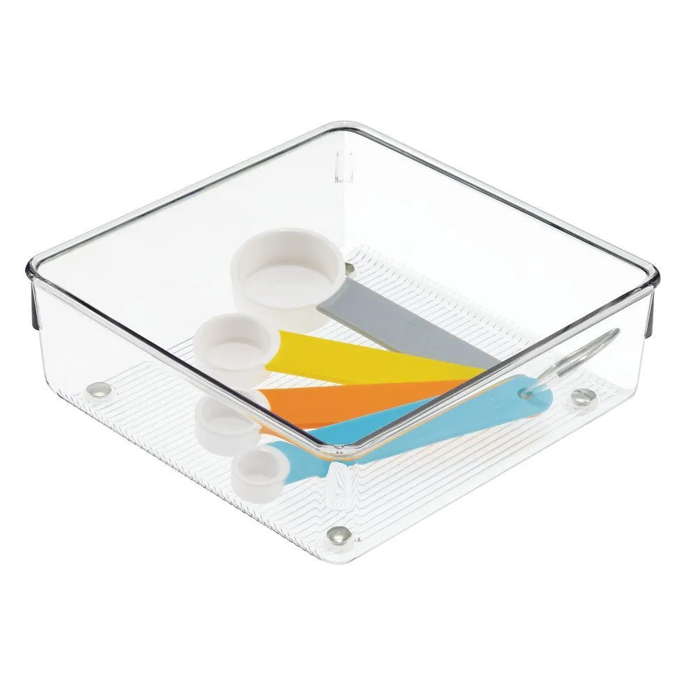 LINUS Square Drawer Organiser 6 x 6 x 2 - Clear