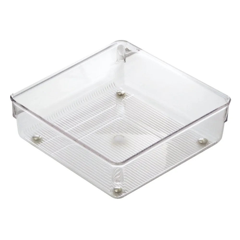 LINUS Square Drawer Organiser 6 x 6 x 2 - Clear