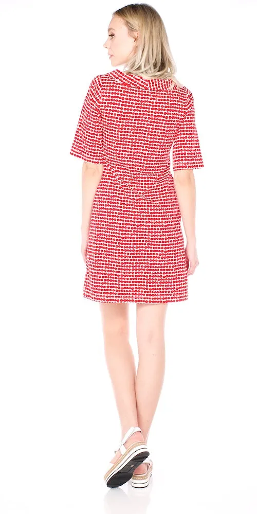 Lotte Dotte Dress, red/white