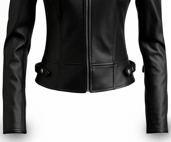 Lucinda Black Leather Stylish Jacket