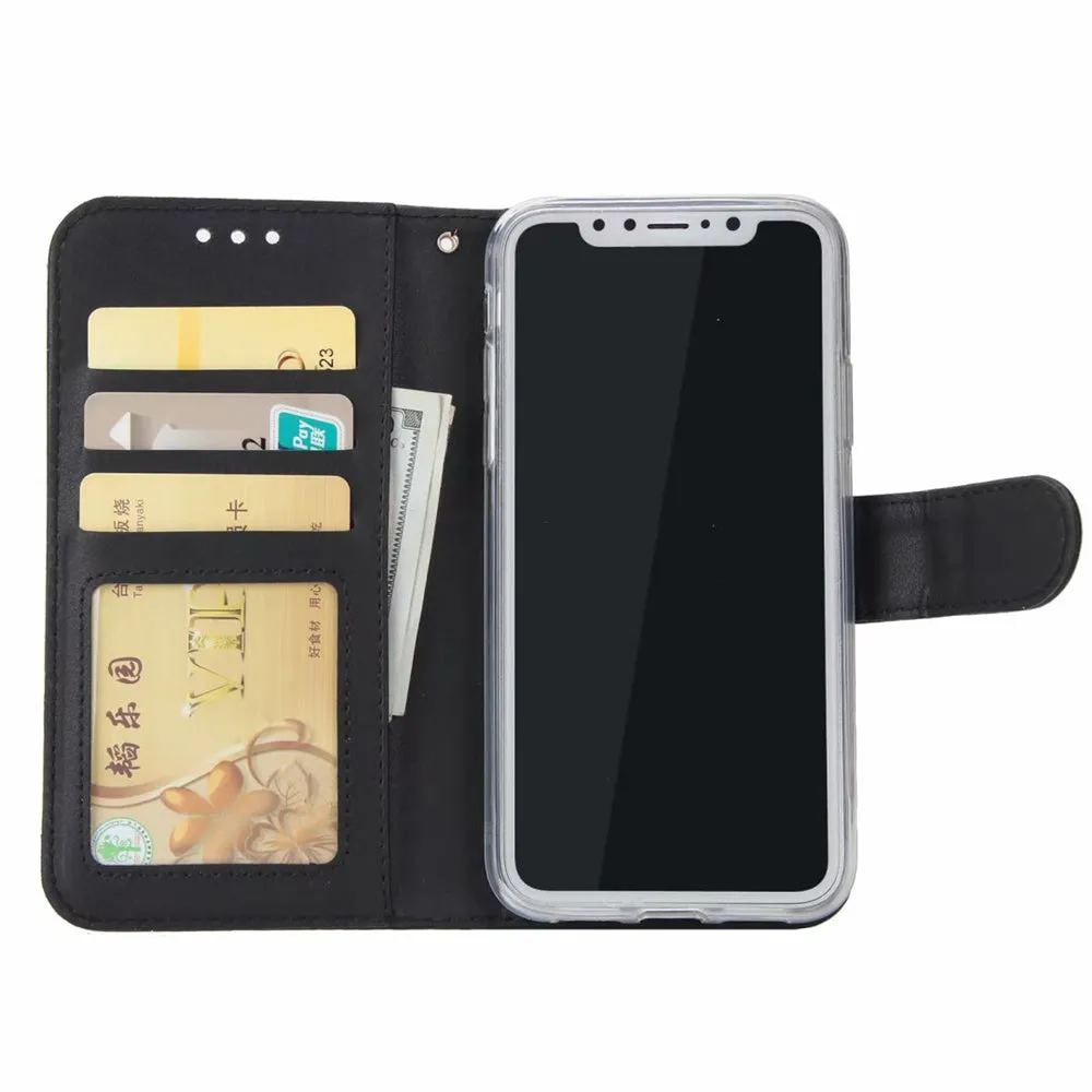 Magnetic Detachable Wallet Card Holder Case for iPhone