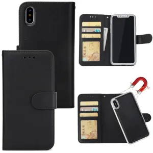 Magnetic Detachable Wallet Card Holder Case for iPhone