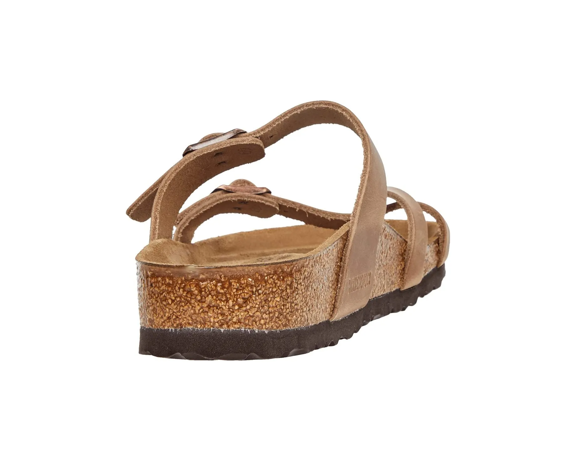 Mayari Oiled Leather Birkenstock Sandals, Brown