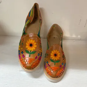 Mexican Sunflower Leather Sandals