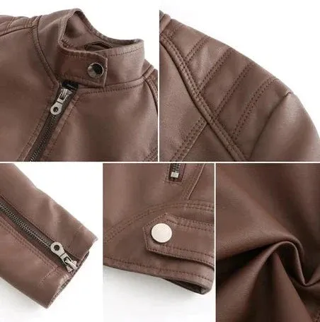 Mona - Stylish Leather Jacket