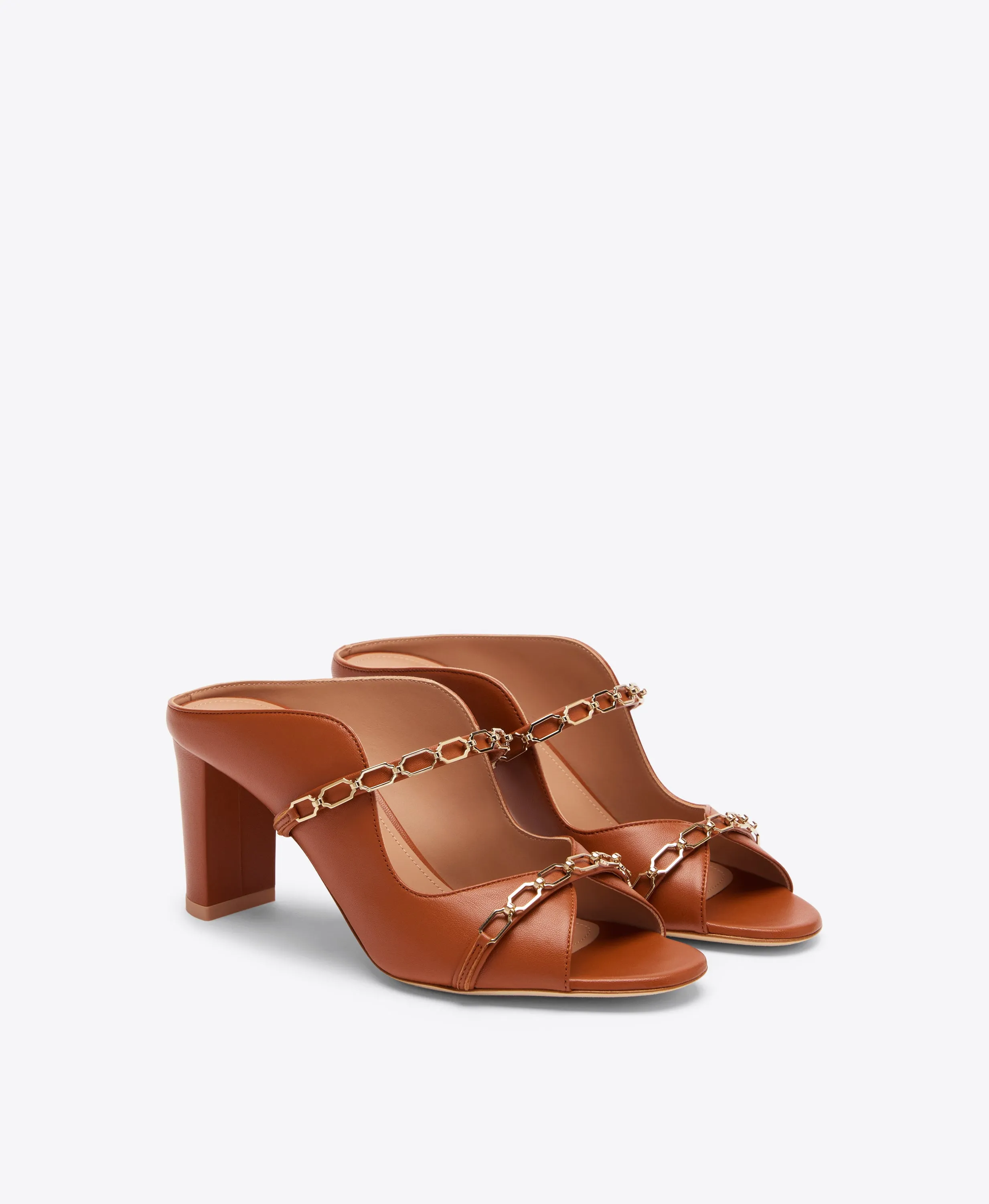 Norah 70 Tan Leather Sandals