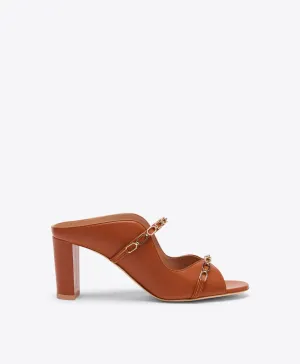 Norah 70 Tan Leather Sandals