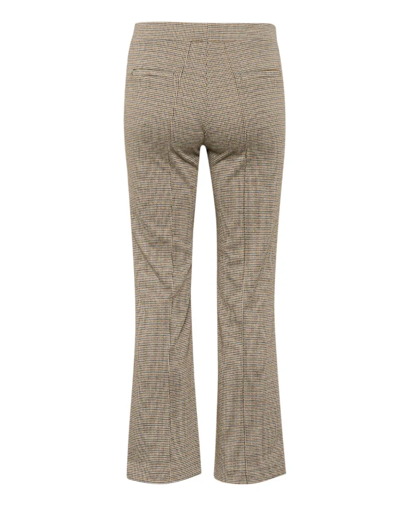 Part Two Pontas Brown Check Jersey Trousers