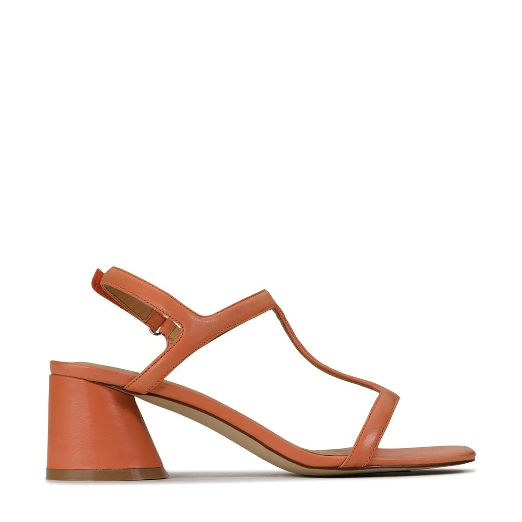 PETRAS LEATHER HEEL ARCHIVE SANDAL