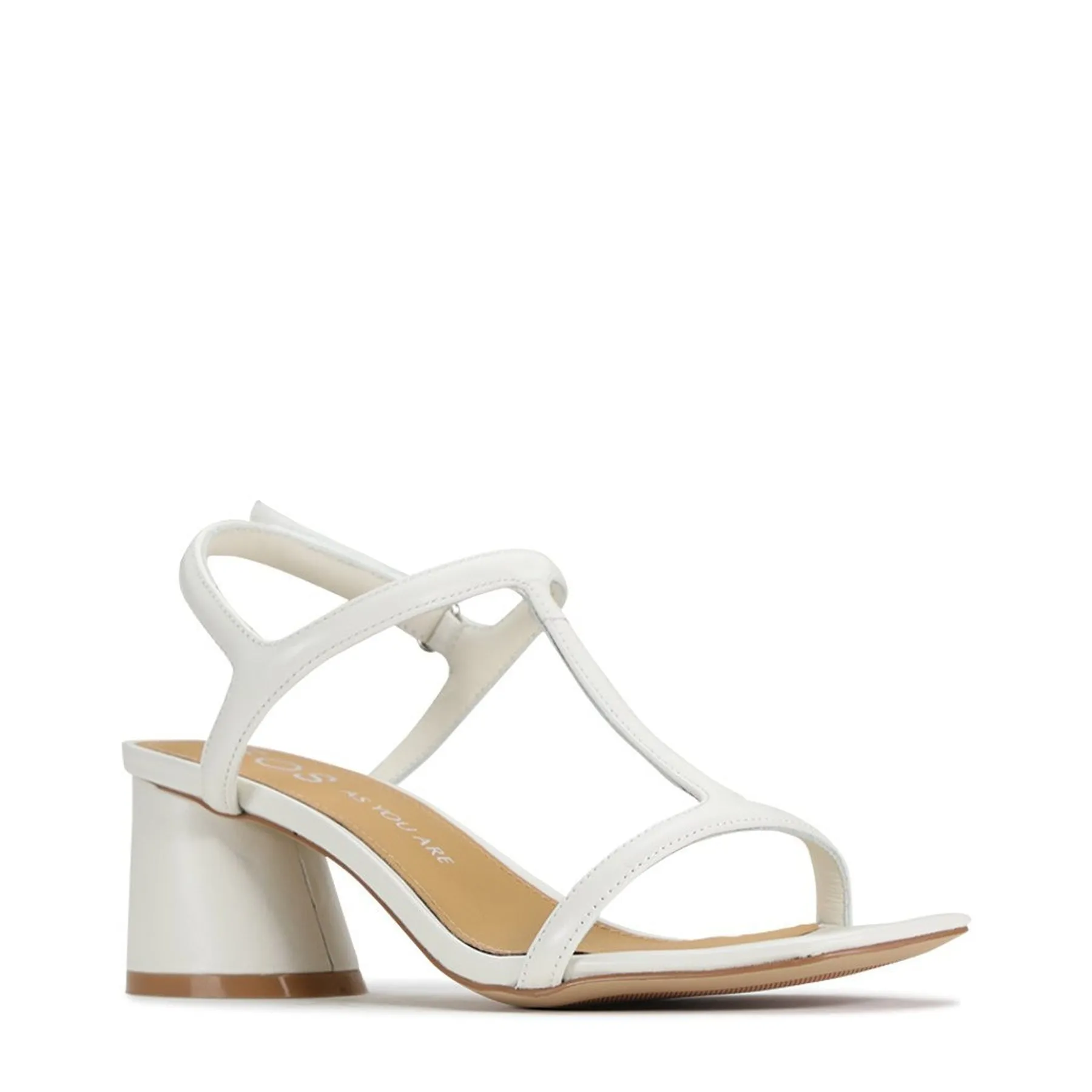 PETRAS LEATHER HEEL ARCHIVE SANDAL