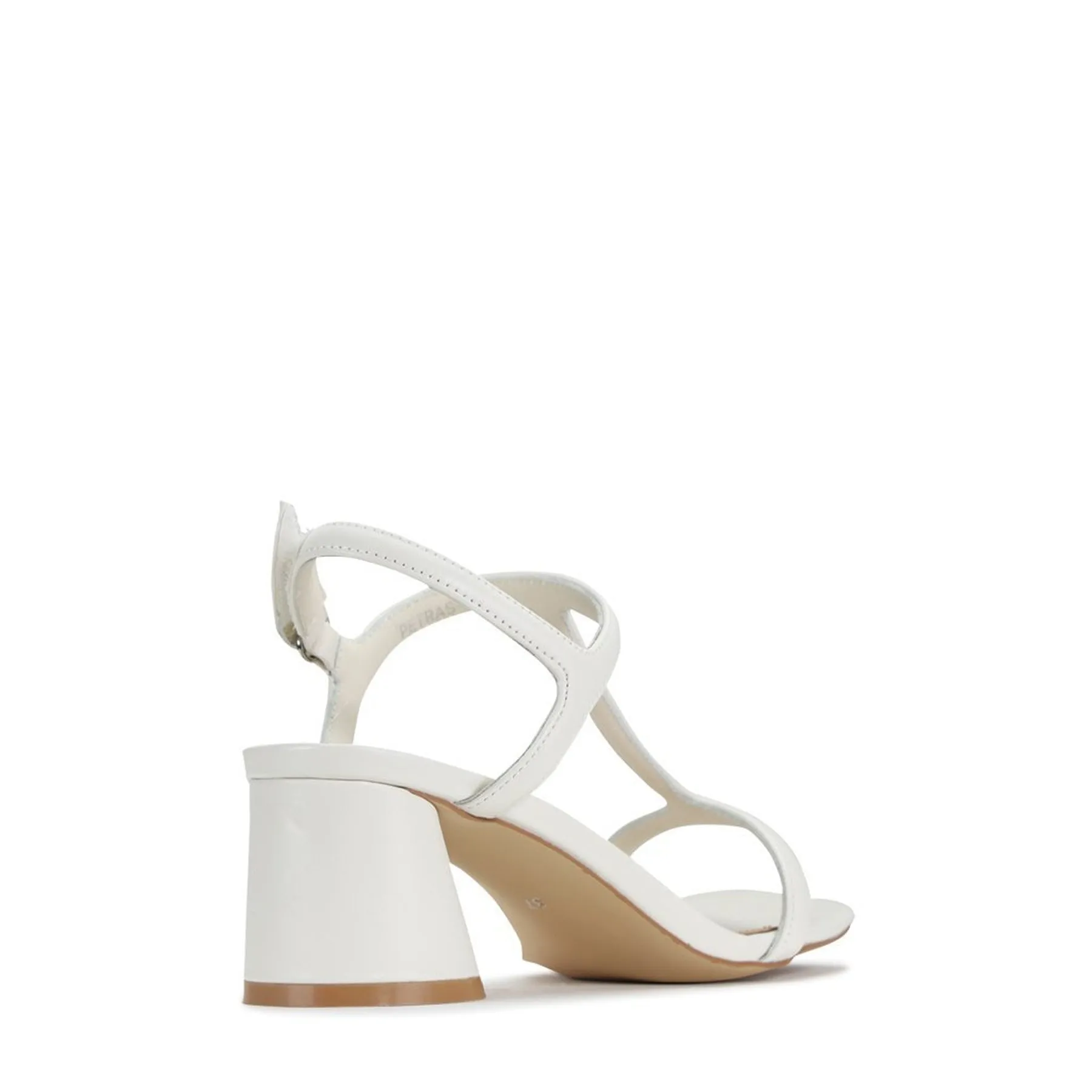 PETRAS LEATHER HEEL ARCHIVE SANDAL