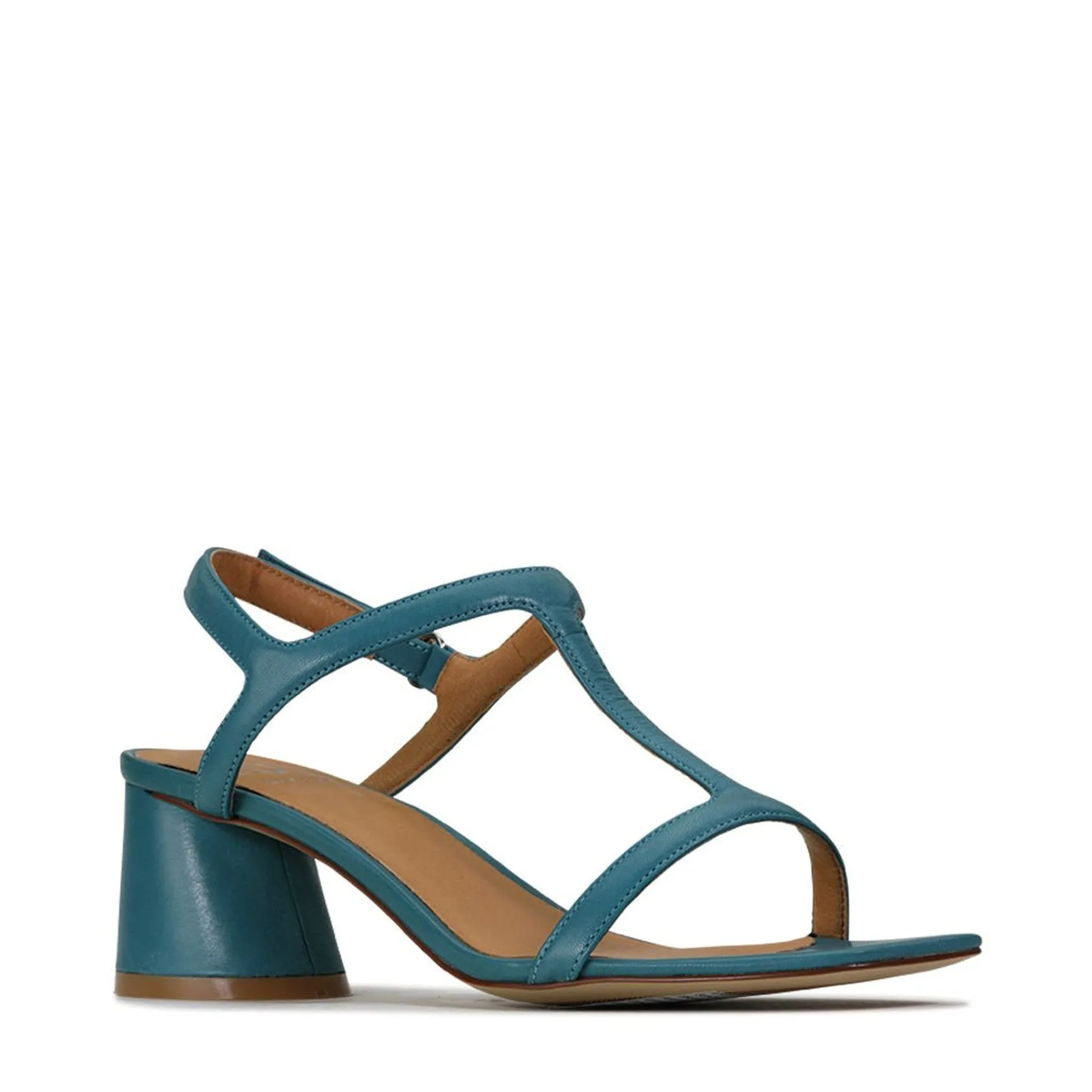 PETRAS LEATHER HEEL ARCHIVE SANDAL