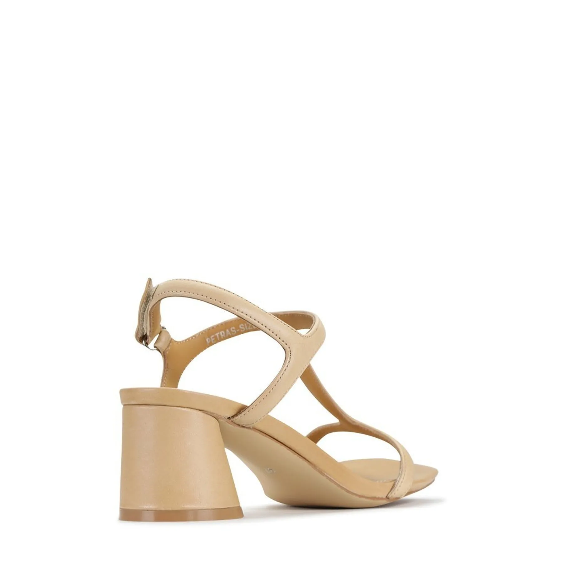 PETRAS LEATHER HEEL ARCHIVE SANDAL