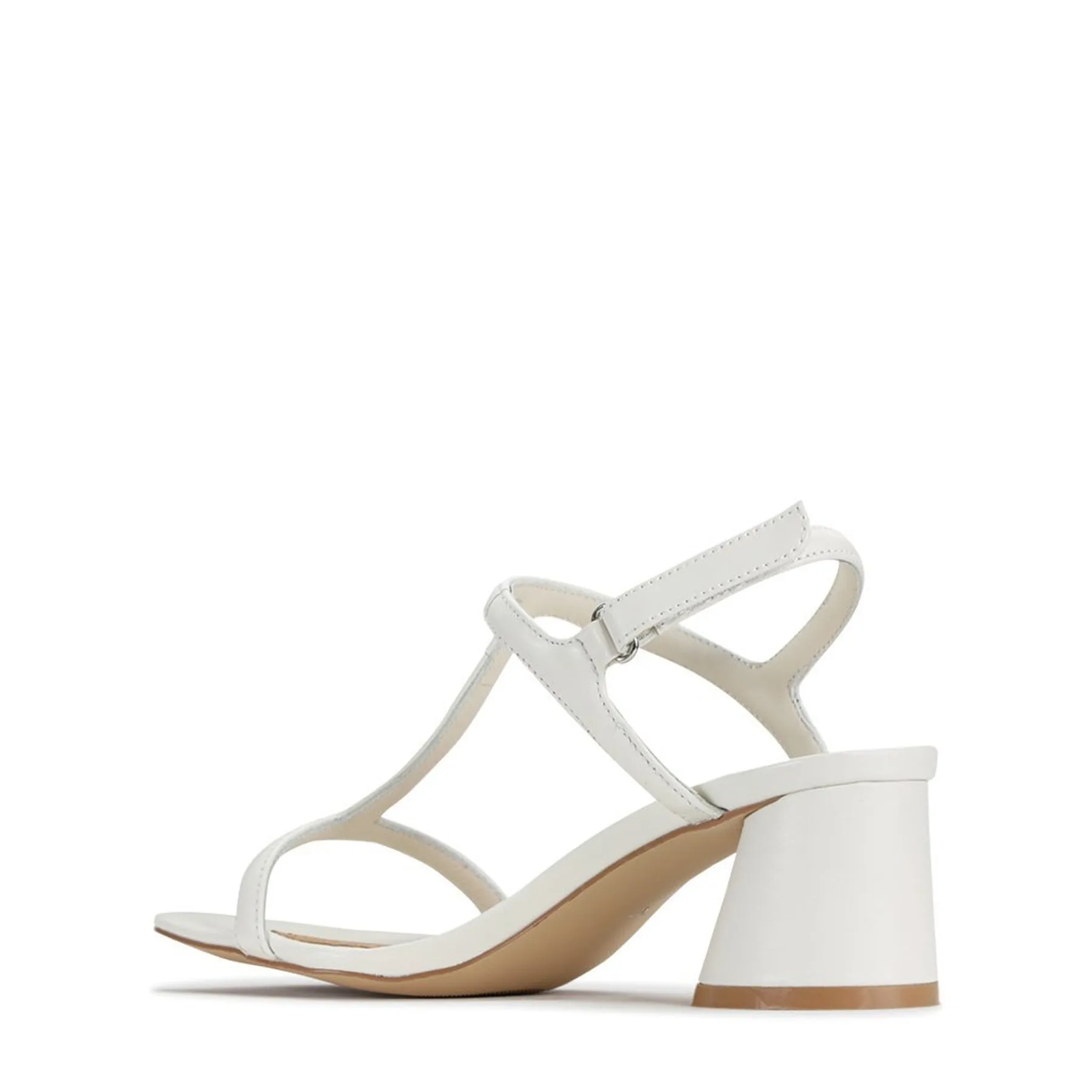 PETRAS LEATHER HEEL ARCHIVE SANDAL