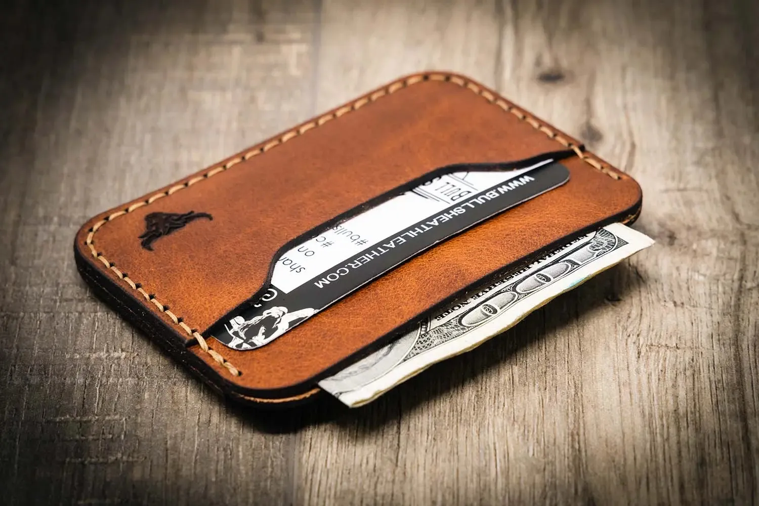 Pflugerville Card Wallet - Chestnut Brown