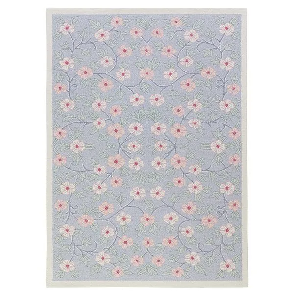 Porcelain Pansies Rug