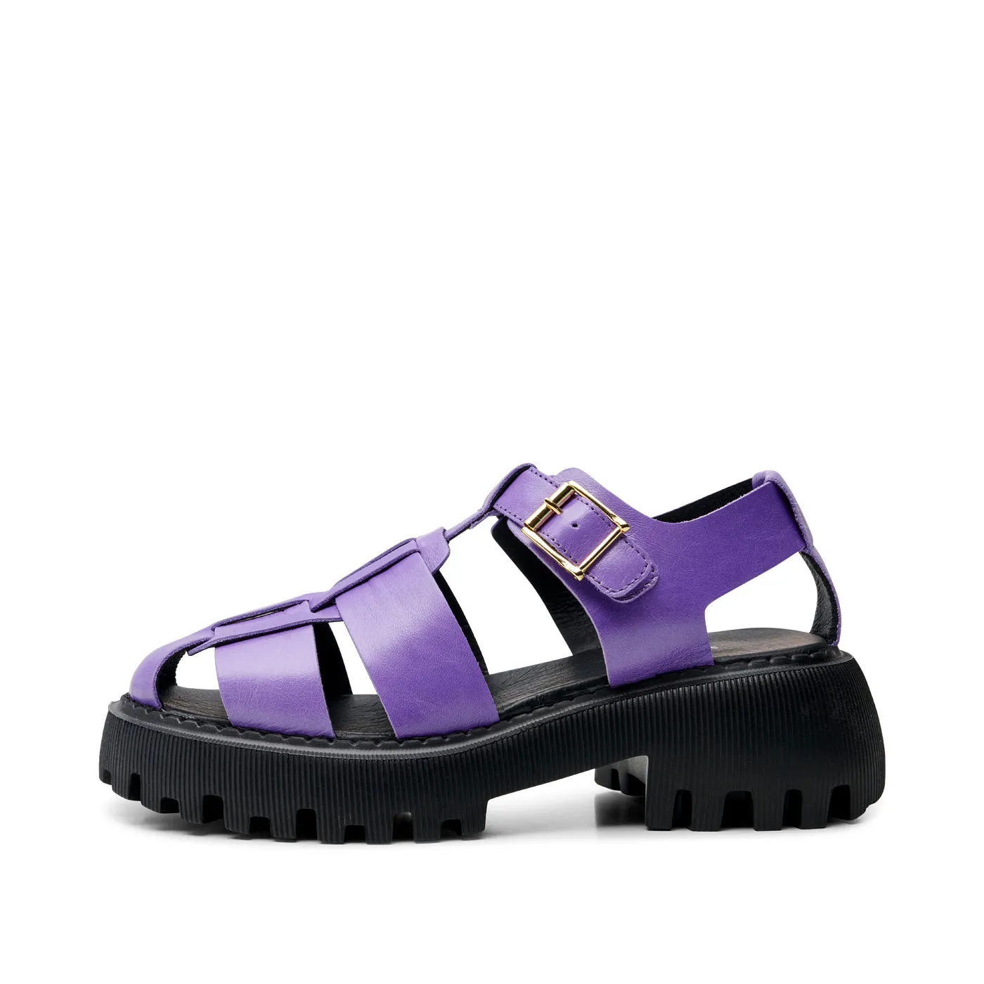 Posey sandal shiny leather - VIOLET