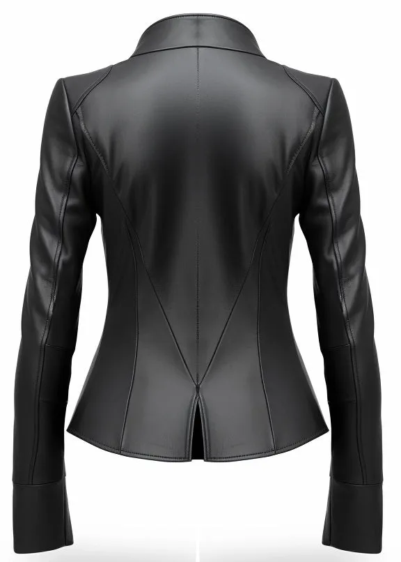 Priscilla Stylish Black Leather Jacket