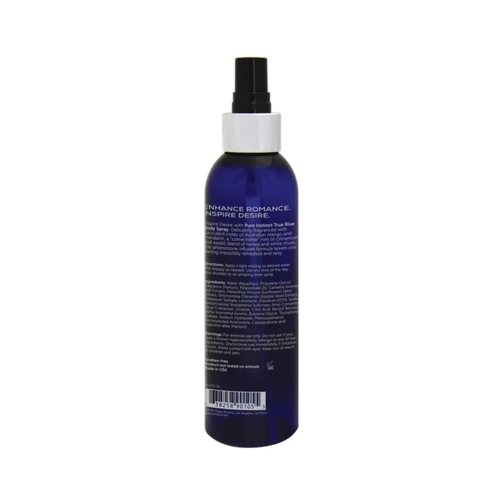 Pure Instinct Pheromone Body Spray True Blue 6oz