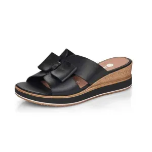 Remonte D6456-00 Black Women's Wedge Slides