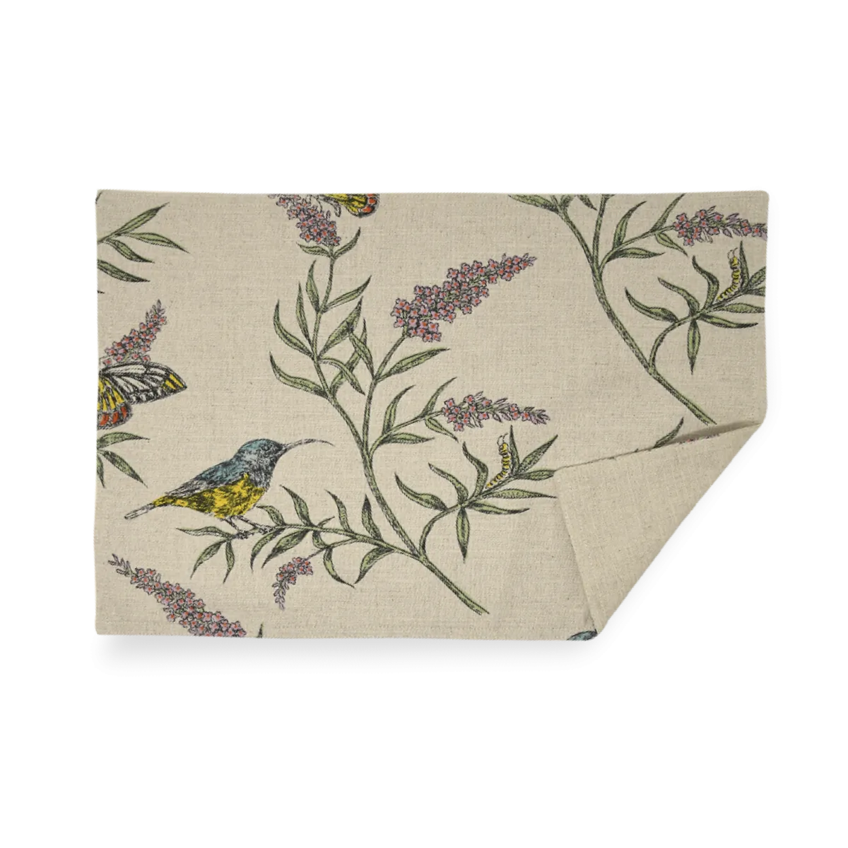 Reversible Place Mats - Buddleia- Natural