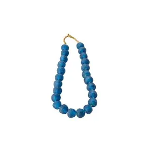 Sea Glass Beads in Navy