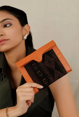 Tangerine Jacquard Passport Holder