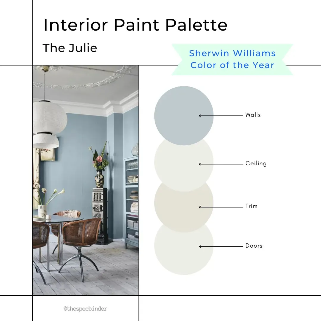 The Julie Interior Paint Palette - SW Color of the Year