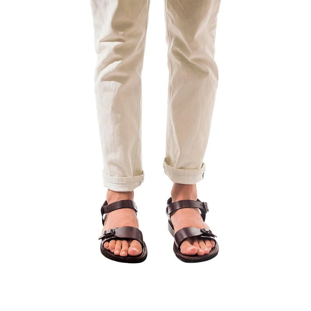 The Original - Leather Adjustable Buckle Sandal | Brown