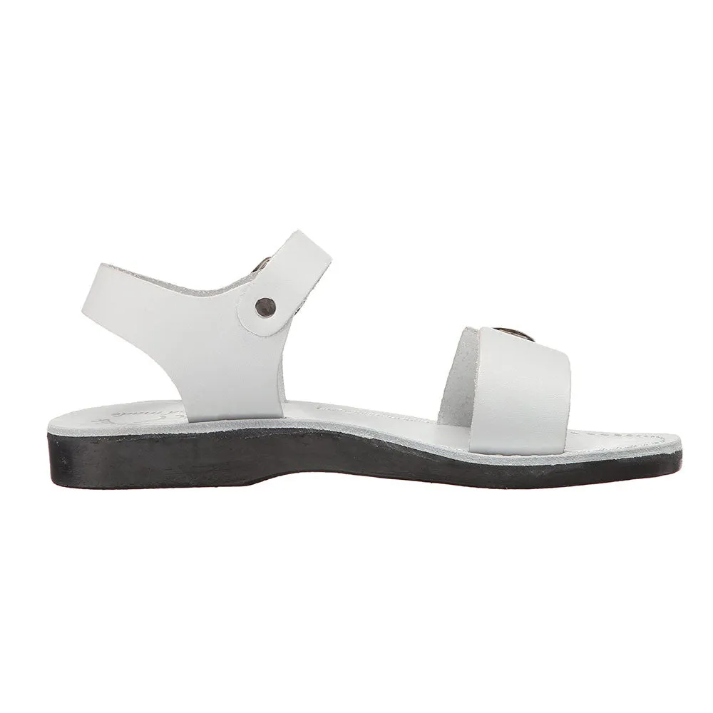 The Original - Leather Adjustable Strap Sandal | White