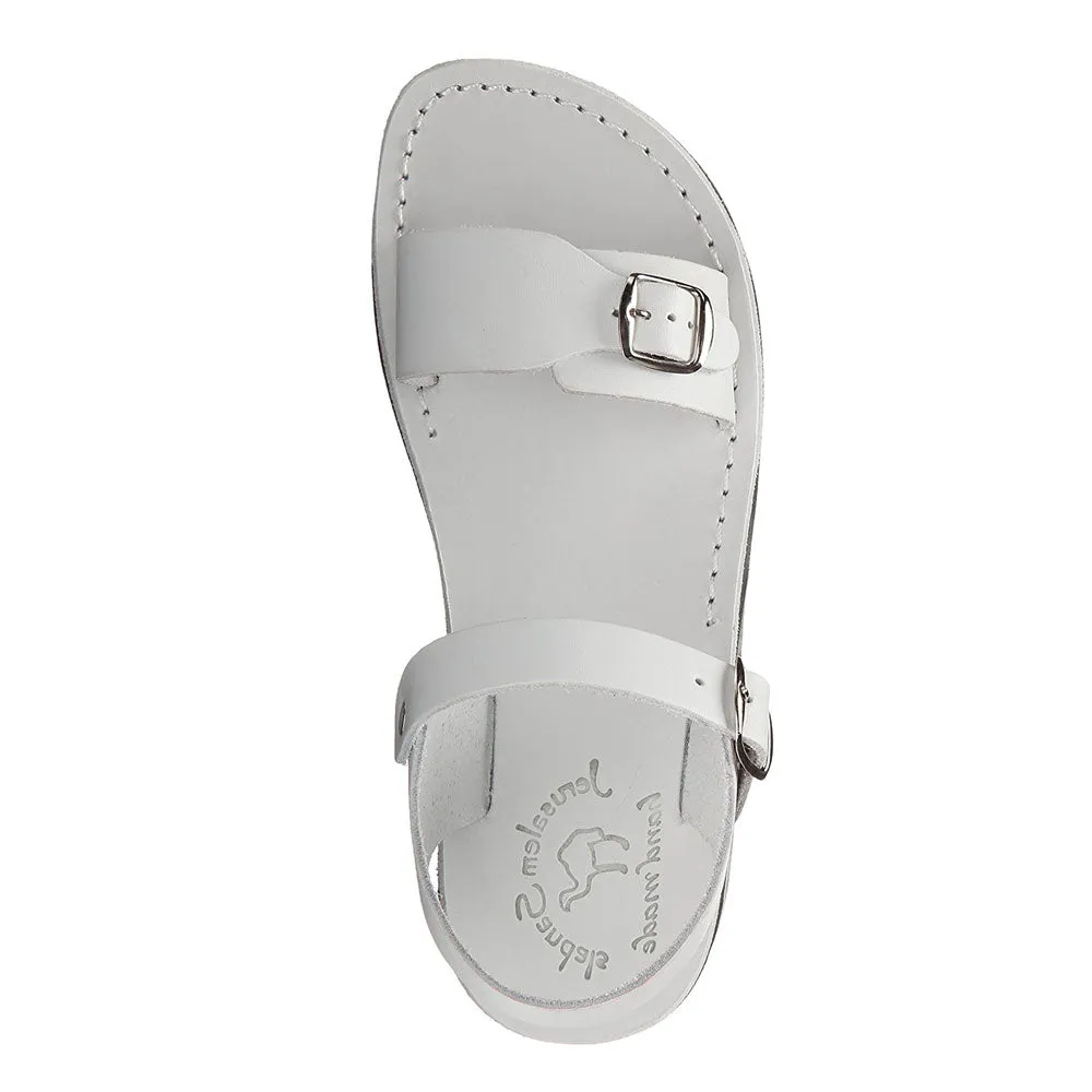 The Original - Leather Adjustable Strap Sandal | White