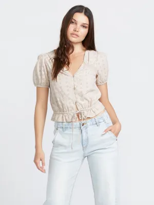 Third Eyelet Top - Mushroom