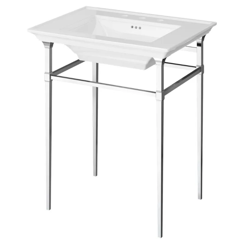 Town Square S Console Table in Polished Chrome