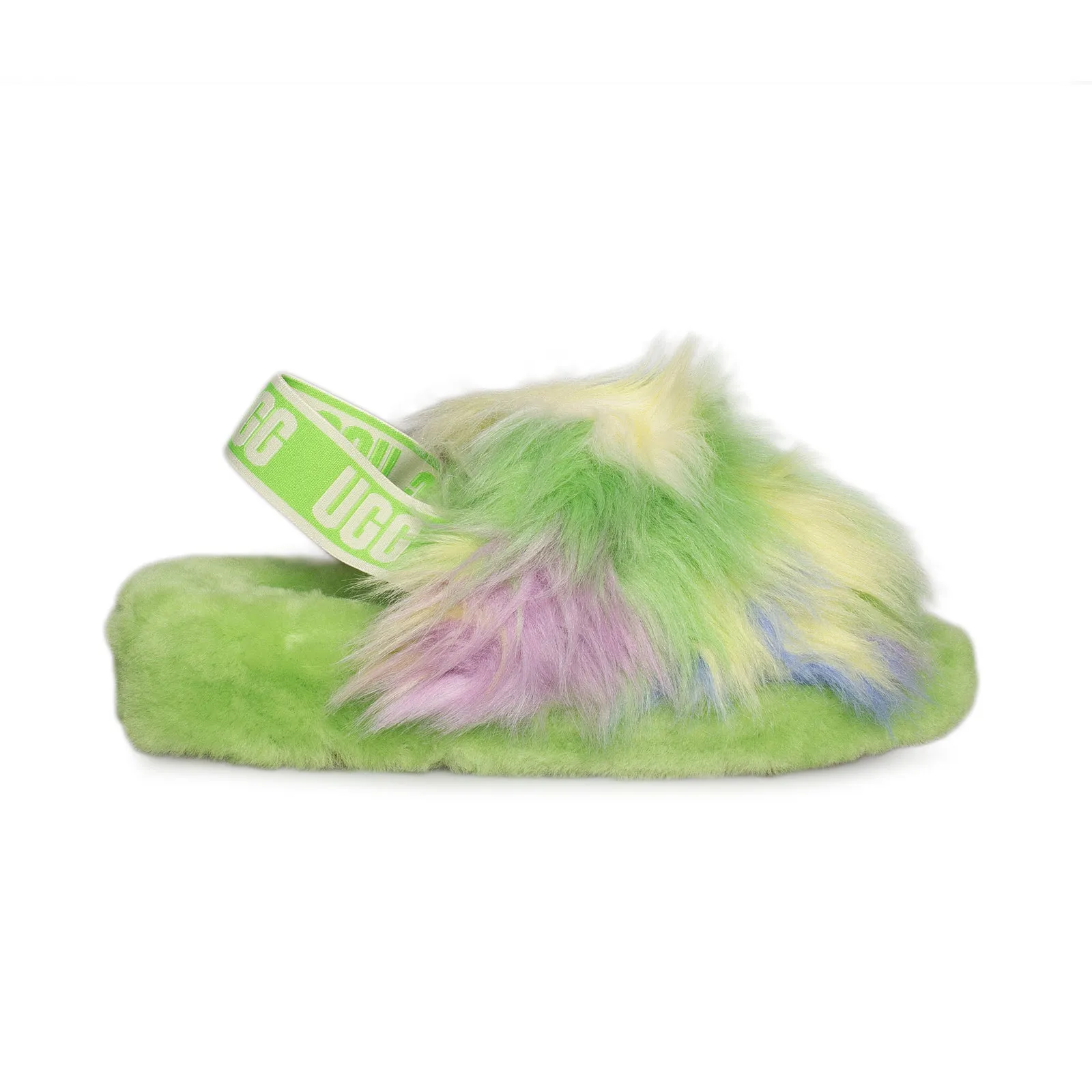 UGG Fluff Yeah Slide Tie Dye Apple Sandals - Women's