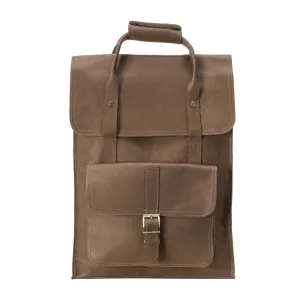 Unisex Leather Backpack | Brown