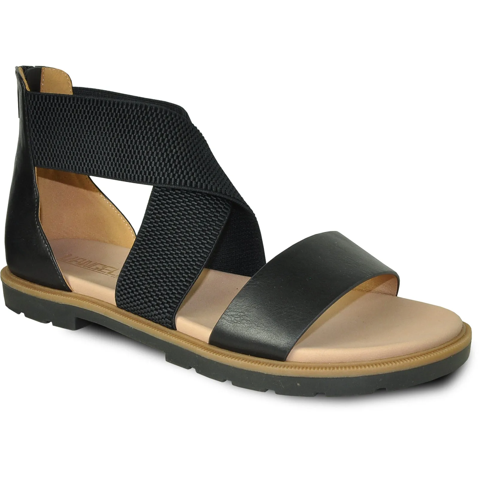 VANGELO Women Sandal LONDON Flat Sandal Black