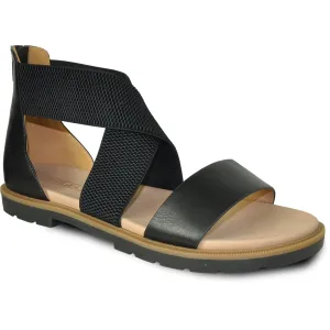 VANGELO Women Sandal LONDON Flat Sandal Black