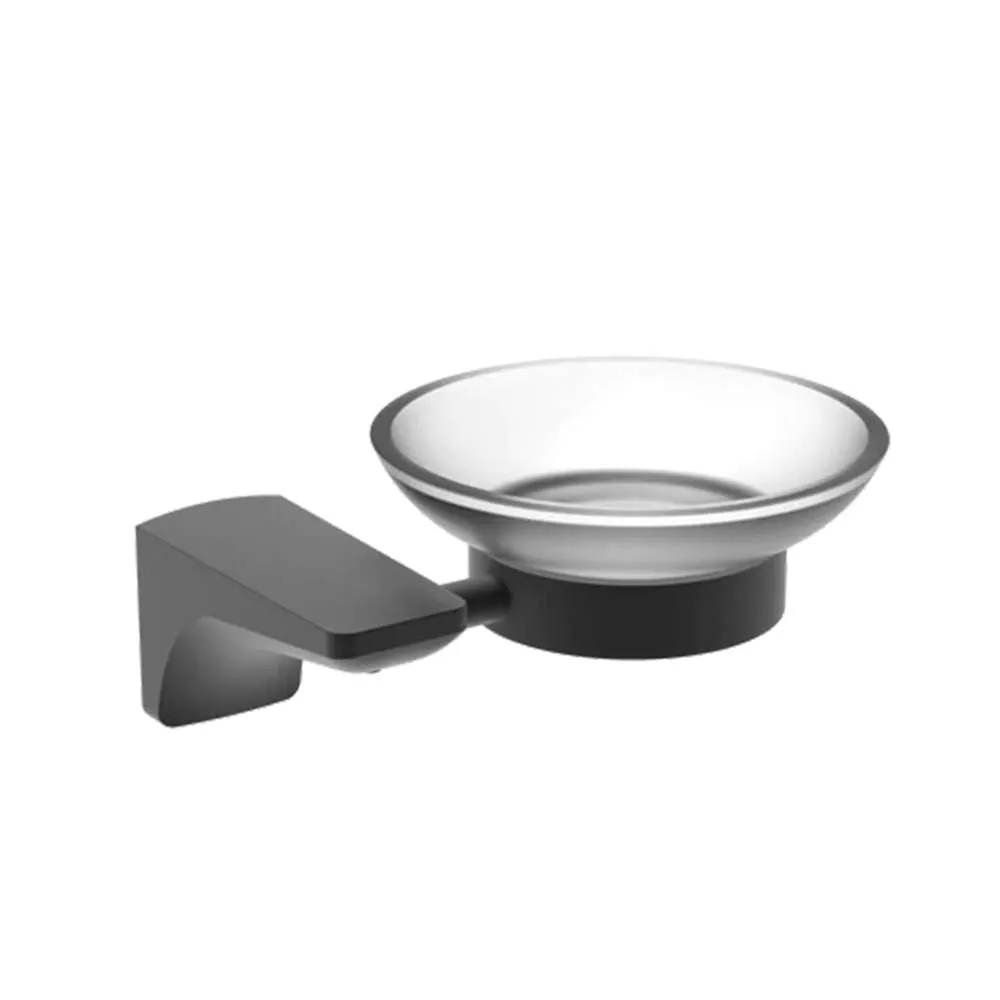 Venus II Soap Holder Matt Black 108mm