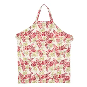 Wisteria Apron Green & Pink