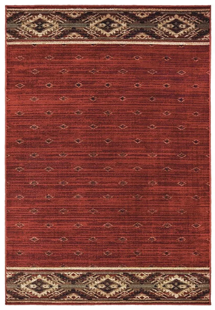 Woodlands 9652C Red Gold Rug